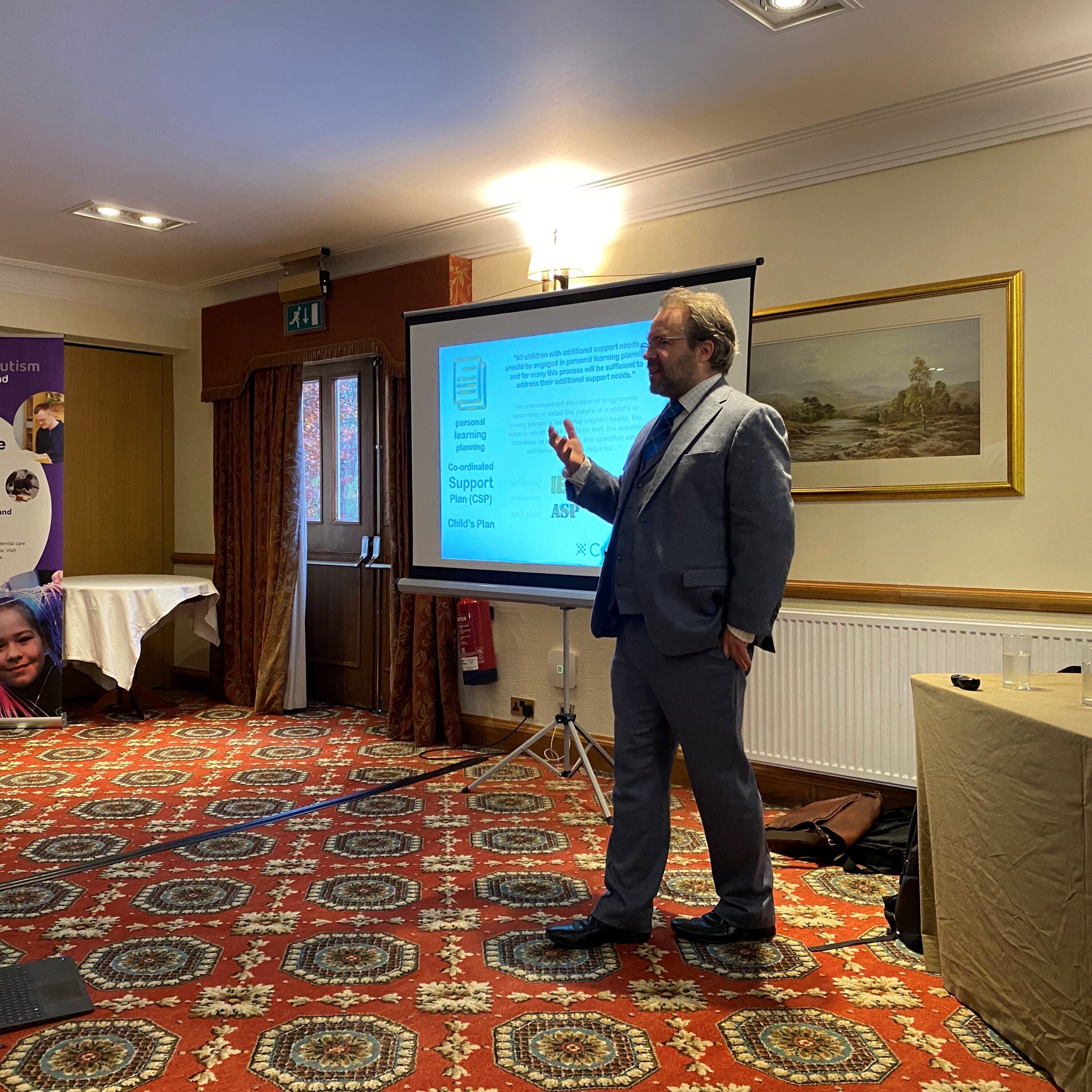 Iain Nisbet, Education Lawyer, presenting